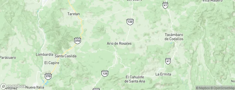 Ario de Rosales, Mexico Map