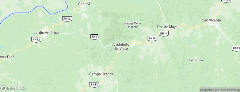 Aristóbulo del Valle, Argentina Map