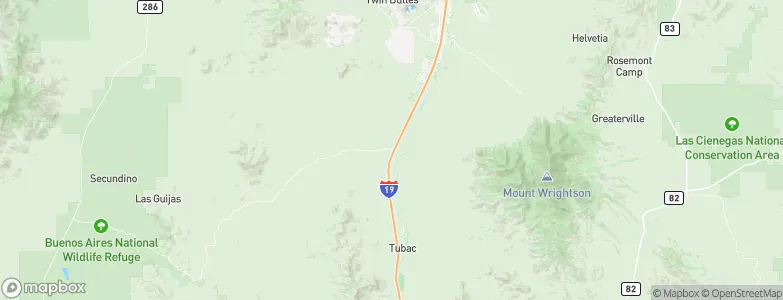 Arivaca Junction, United States Map