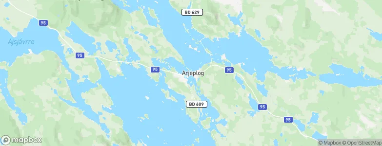 Arjeplog, Sweden Map