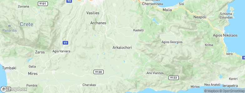 Arkalochóri, Greece Map
