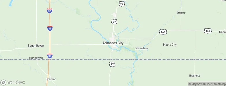 Arkansas City, United States Map