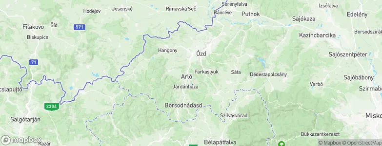 Arló, Hungary Map