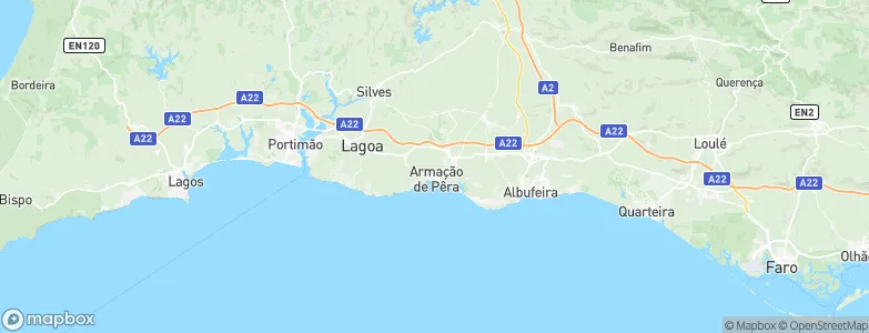 Armação de Pêra, Portugal Map