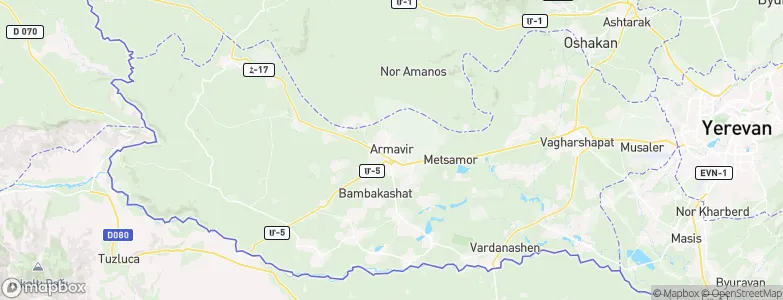 Armavir, Armenia Map