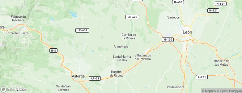 Armellada, Spain Map