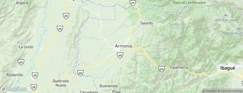 Armenia, Colombia Map