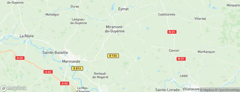 Armillac, France Map