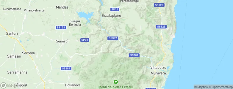 Armungia, Italy Map