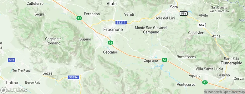 Arnara, Italy Map