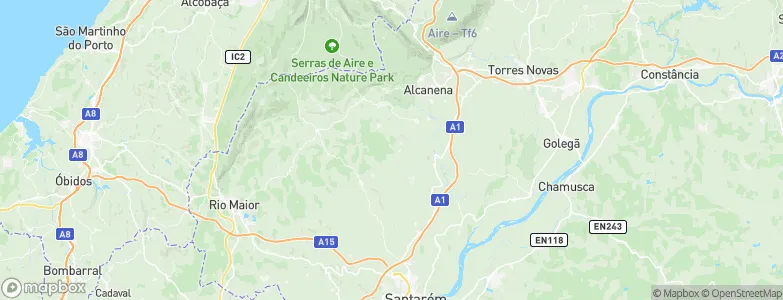 Arneiro das Milhariças, Portugal Map