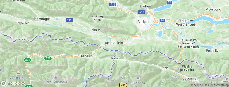 Arnoldstein, Austria Map