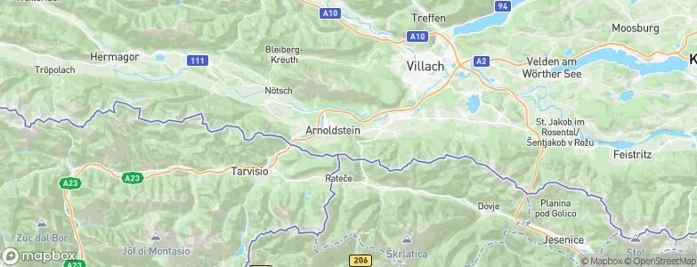 Arnoldstein, Austria Map