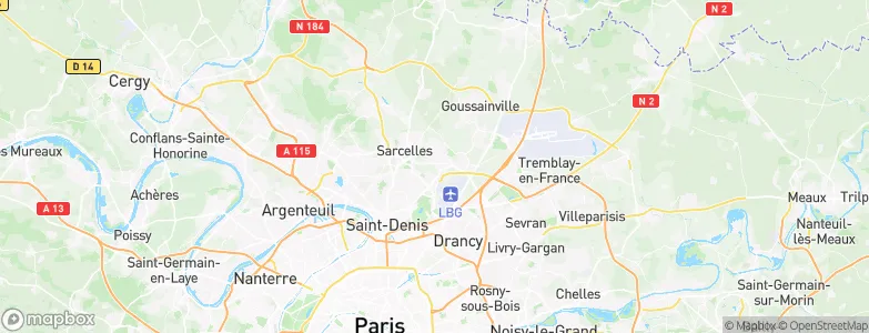 Arnouville, France Map