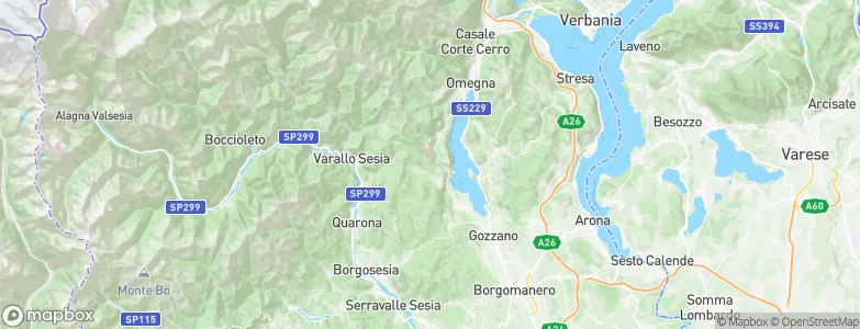 Arola, Italy Map
