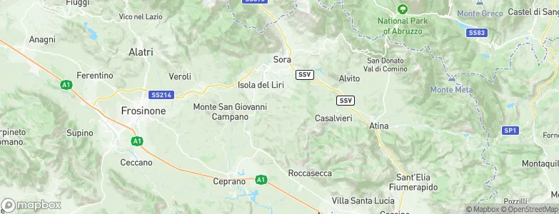 Arpino, Italy Map