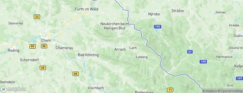 Arrach, Germany Map