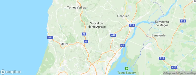Arranhó, Portugal Map