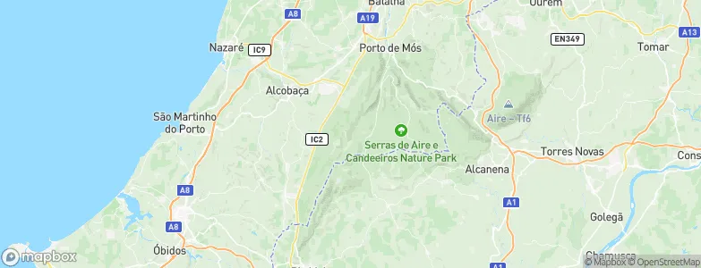Arrimal, Portugal Map