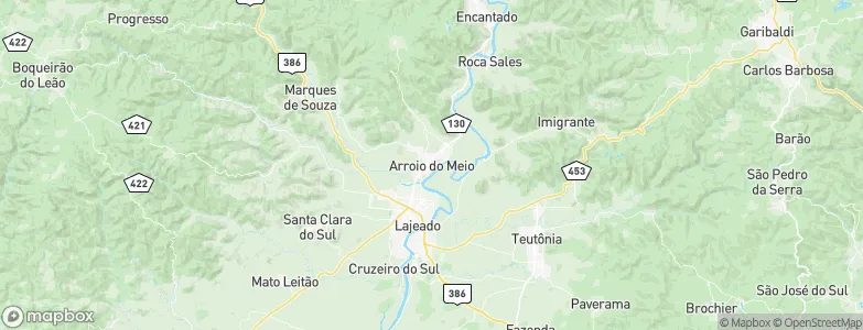 Arroio do Meio, Brazil Map