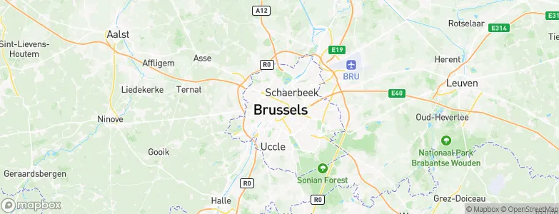 Arrondissement Brussel-Hoofdstad, Belgium Map