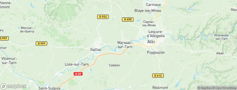 Arrondissement d'Albi, France Map