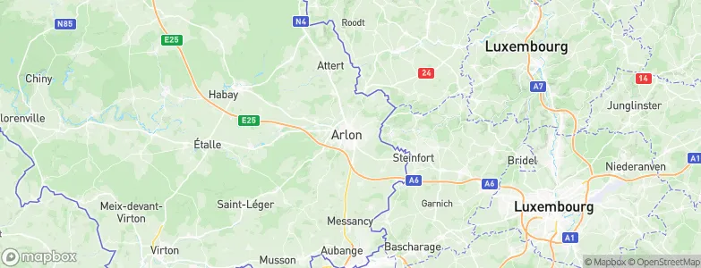Arrondissement d'Arlon, Belgium Map