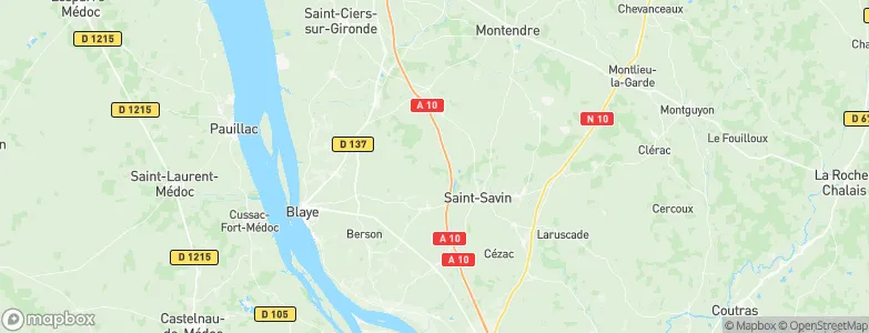 Arrondissement de Blaye, France Map