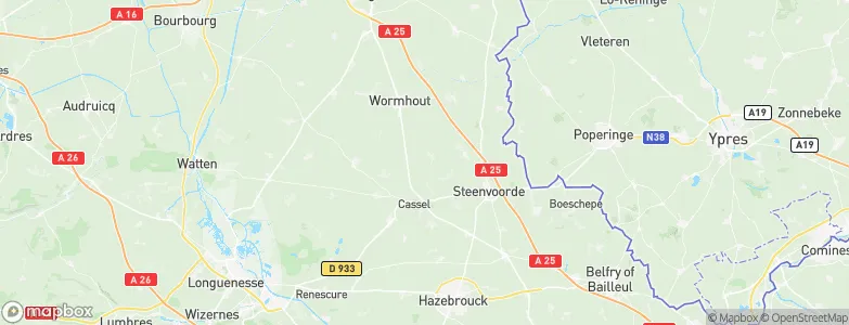 Arrondissement de Dunkerque, France Map