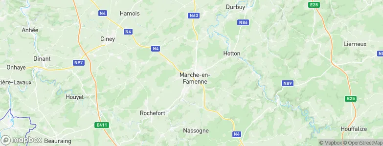 Arrondissement de Marche-en-Famenne, Belgium Map
