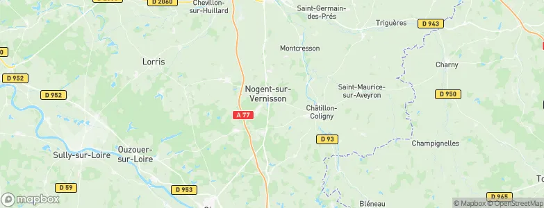 Arrondissement de Montargis, France Map