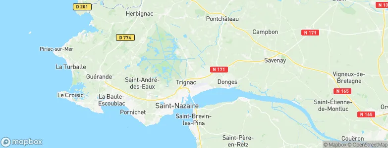 Arrondissement de Saint-Nazaire, France Map