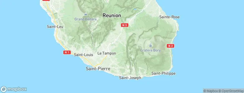 Arrondissement de Saint-Pierre, Réunion Map