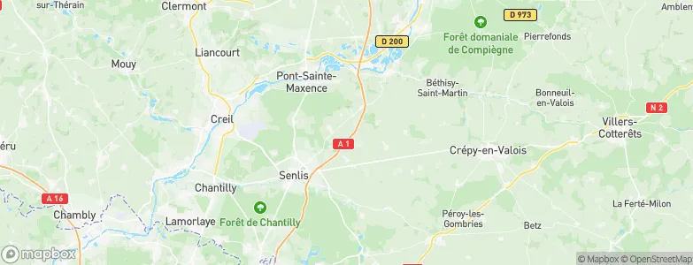 Arrondissement de Senlis, France Map