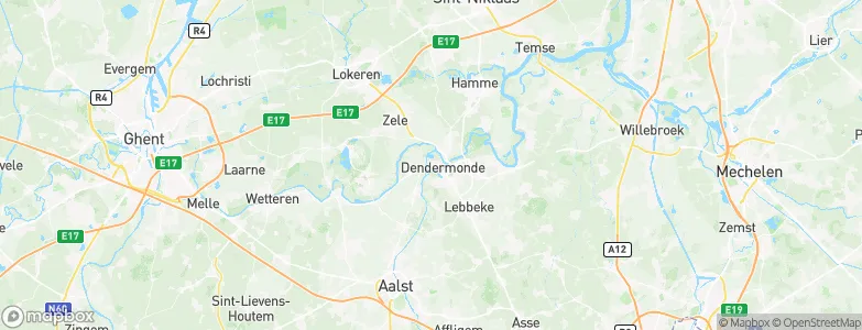 Arrondissement Dendermonde, Belgium Map