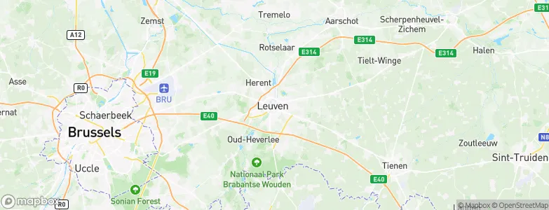 Arrondissement Leuven, Belgium Map