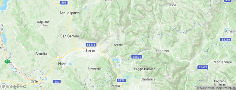 Arrone, Italy Map