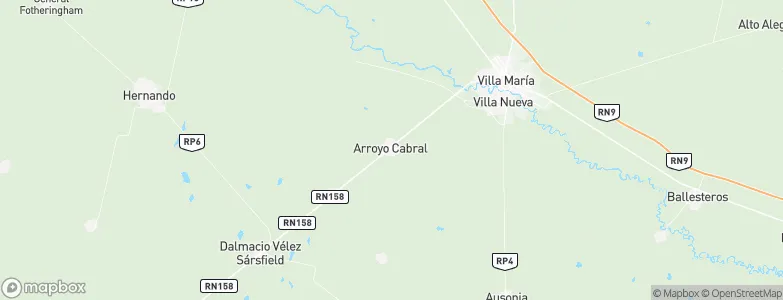Arroyo Cabral, Argentina Map