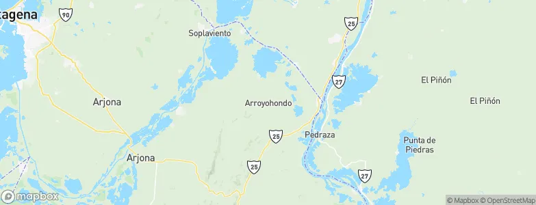 Arroyohondo, Colombia Map