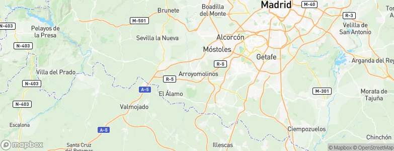Arroyomolinos, Spain Map
