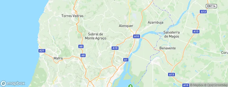 Arruda Dos Vinhos, Portugal Map