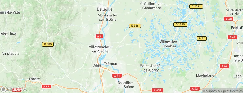 Ars-sur-Formans, France Map