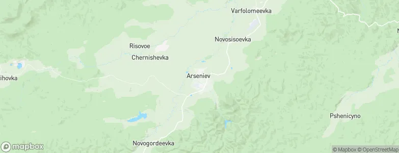 Arsen'yev, Russia Map