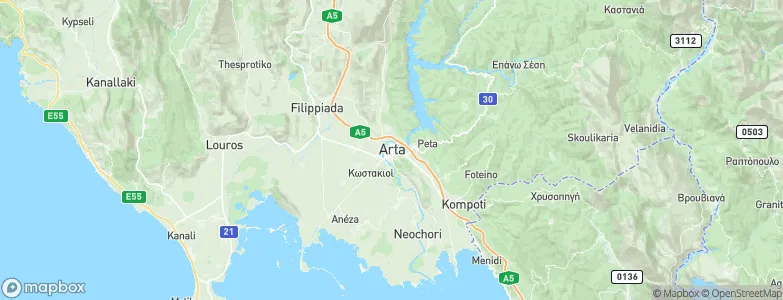 Arta, Greece Map