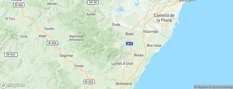 Artana, Spain Map
