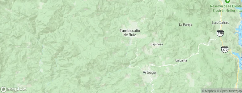 Arteaga, Mexico Map