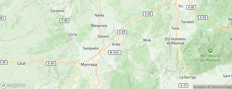 Artés, Spain Map