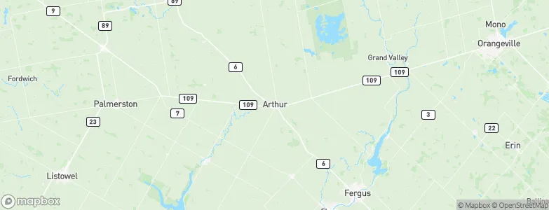 Arthur, Canada Map