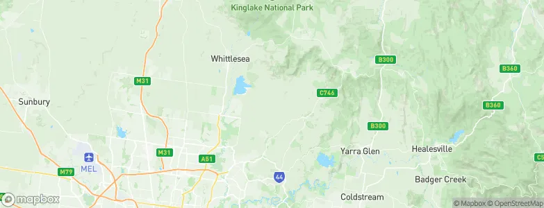 Arthurs Creek, Australia Map