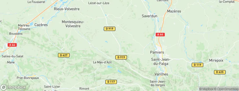 Artigat, France Map